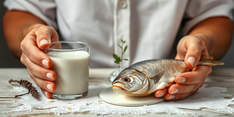 Drinking milk after eating fish does not cause poisoning